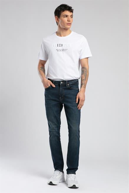Jack Erkek Slım Dar Kesim Yüksek Bel Dar Paça Jean Pantolon Mavi