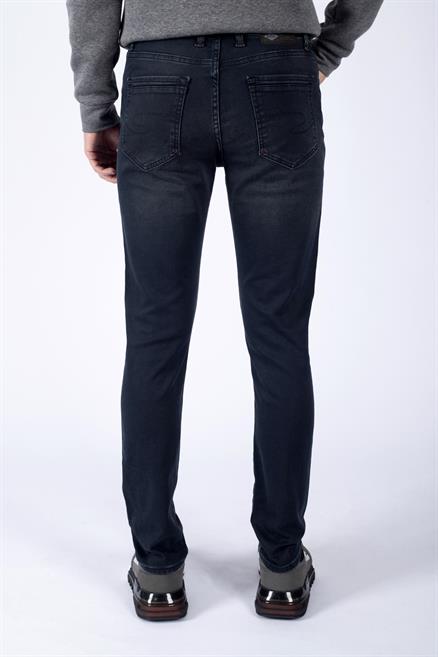 Jack Erkek Slım Dar Kesim Yüksek Bel Dar Paça Jean Pantolon Mavi