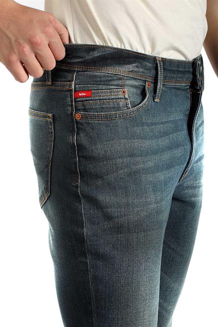 Jack Erkek Slım Dar Kesim Yüksek Bel Dar Paça Jean Pantolon Yeşil