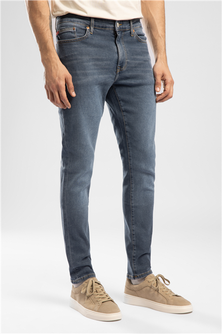 Jack Erkek Slim Fit Jean Pantolon Mavi