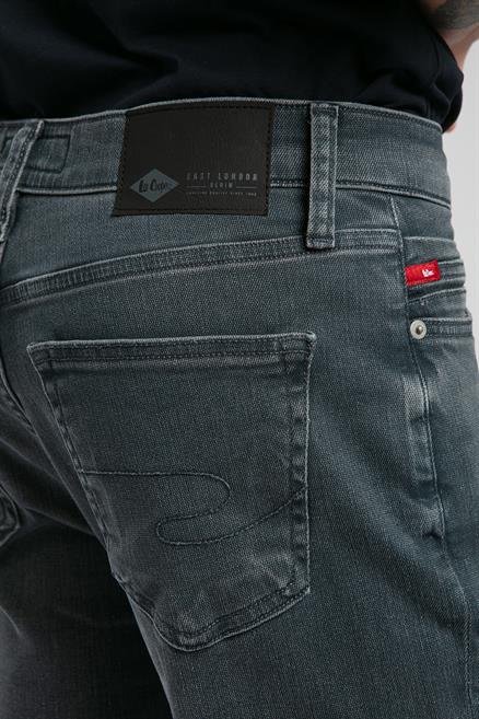 Jack Erkek Slım Dar Kesim Yüksek Bel Dar Paça Jean Pantolon Gri