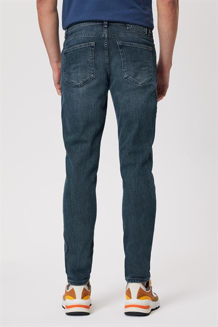 Jack Erkek Slım Dar Kesim Yüksek Bel Dar Paça Jean Pantolon Yeşil