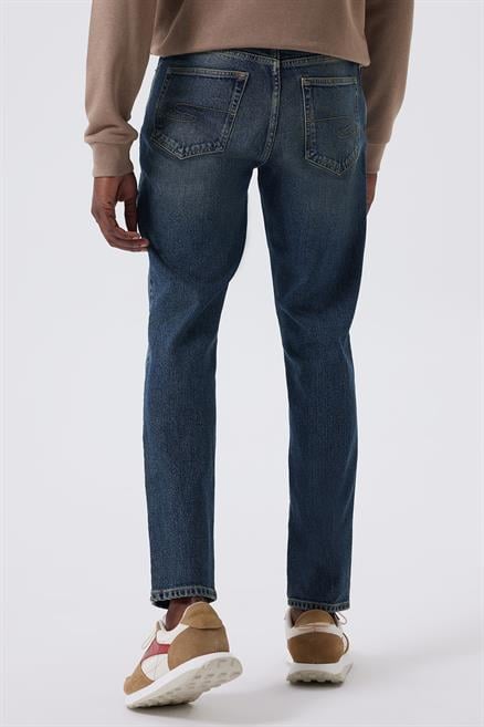 Jack Erkek Slım Dar Kesim Yüksek Bel Dar Paça Jean Pantolon Mavi