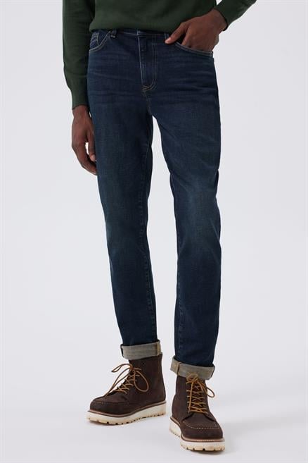 Jack Erkek Slım Dar Kesim Yüksek Bel Dar Paça Jean Pantolon Mavi