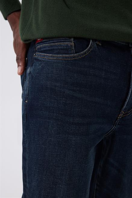 Jack Erkek Slım Dar Kesim Yüksek Bel Dar Paça Jean Pantolon Mavi