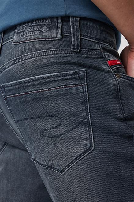 Jack Erkek Slım Dar Kesim Yüksek Bel Dar Paça Jean Pantolon Gri