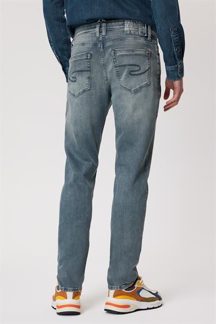 Jack Erkek Slım Dar Kesim Yüksek Bel Dar Paça Jean Pantolon Yeşil