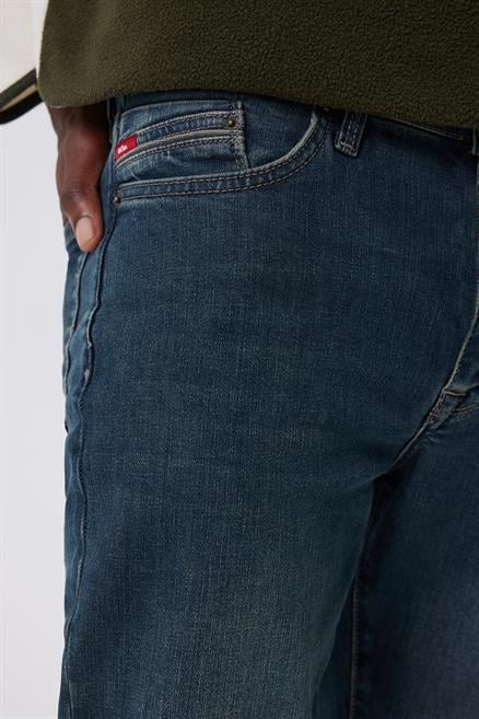 Jack Erkek Slım Dar Kesim Yüksek Bel Dar Paça Jean Pantolon Mavi