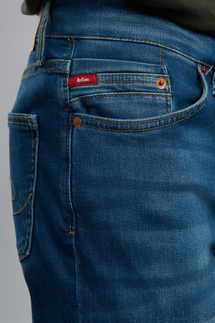 Jack Erkek Slım Dar Kesim Yüksek Bel Dar Paça Jean Pantolon Mavi