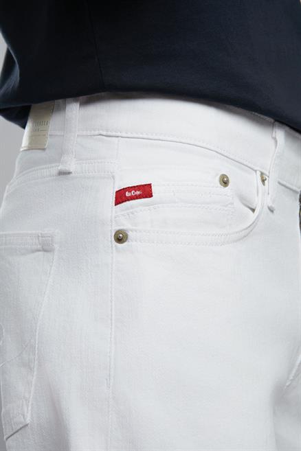 Jack Erkek Slım Dar Kesim Yüksek Bel Dar Paça Jean Pantolon Beyaz