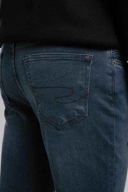 Jack Erkek Slım Dar Kesim Yüksek Bel Dar Paça Jean Pantolon Mavi