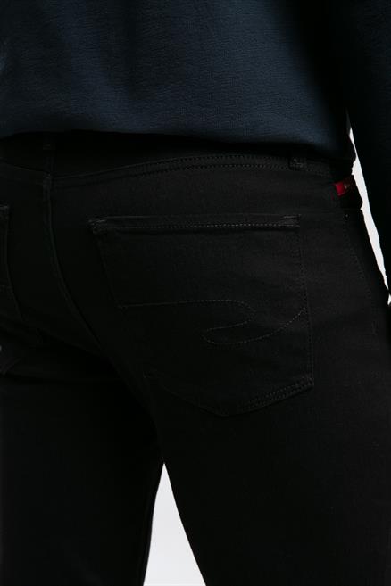 Jack Erkek Slım Dar Kesim Yüksek Bel Dar Paça Jean Pantolon Siyah