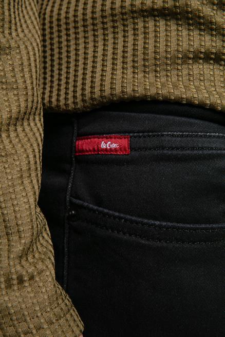 Jack Erkek Slım Dar Kesim Yüksek Bel Dar Paça Jean Pantolon Siyah