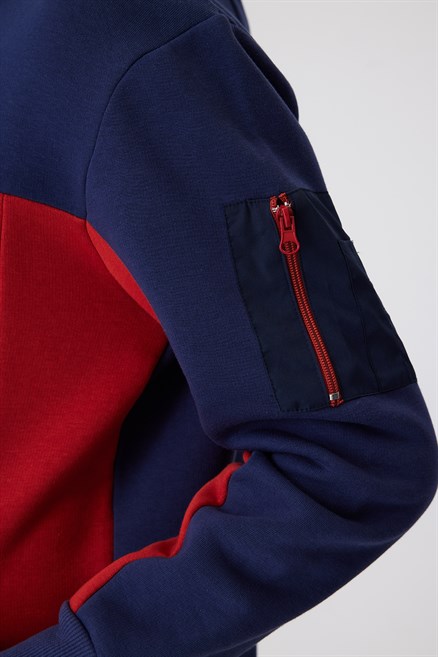Jaden Erkek Kapüşonlu Sweatshırt Bordo