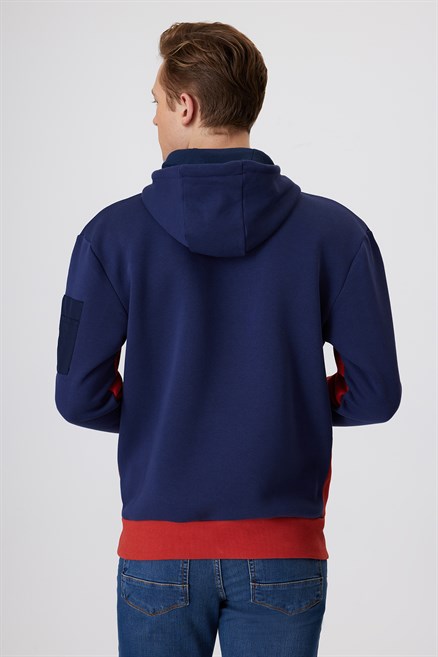 Jaden Erkek Kapüşonlu Sweatshırt Bordo