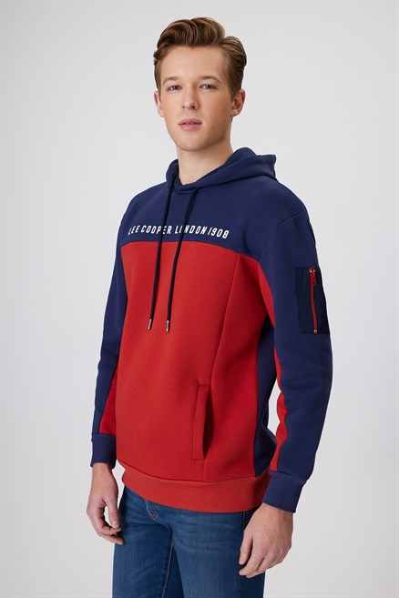 Jaden Erkek Kapüşonlu Sweatshırt Bordo