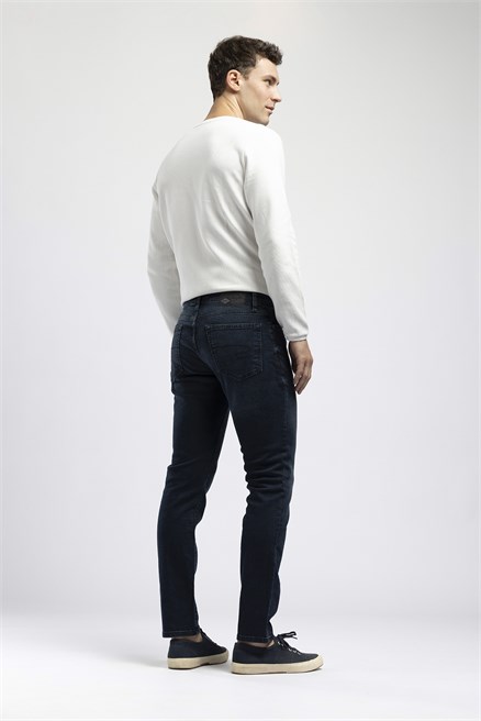 Jagger Erkek Slim Straight Normal Bel Dar Kesim Jean Lacivert