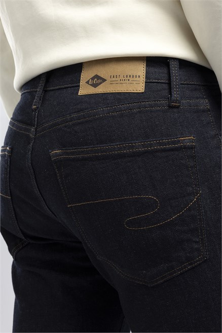 Jagger Erkek Slim Straight Jean Normal Bel Dar Kesim Jean Lacivert