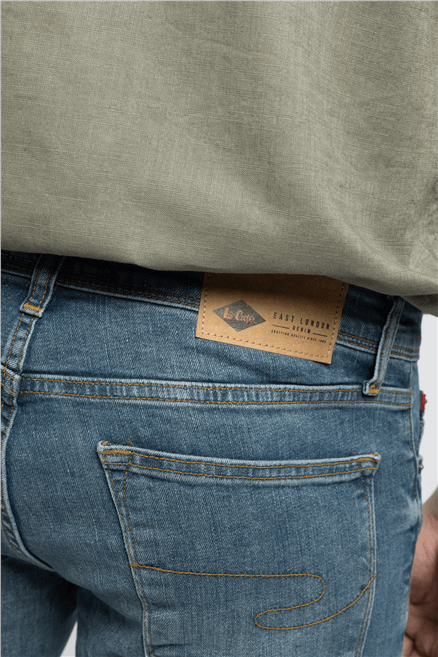 Jagger Erkek Slım Straıght Dar Kesim Normal Bel Düz Paça Jean Pantolon Mavi
