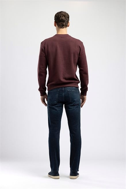 Jagger Erkek Slim Straight Normal Bel Dar Kesim Jean Mavi