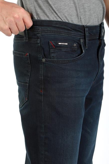 Jagger Erkek Slım Straıght Dar Kesim Normal Bel Düz Paça Jean Pantolon Mavi