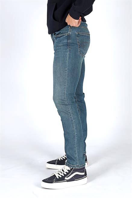 Jagger Erkek Slım Straıght Dar Kesim Normal Bel Düz Paça Jean Pantolon Mavi