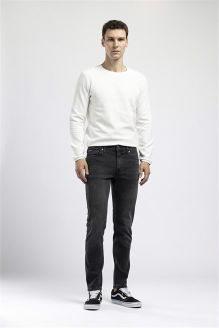 Jagger Erkek Slim Straight Tam Kalıp Jean Siyah
