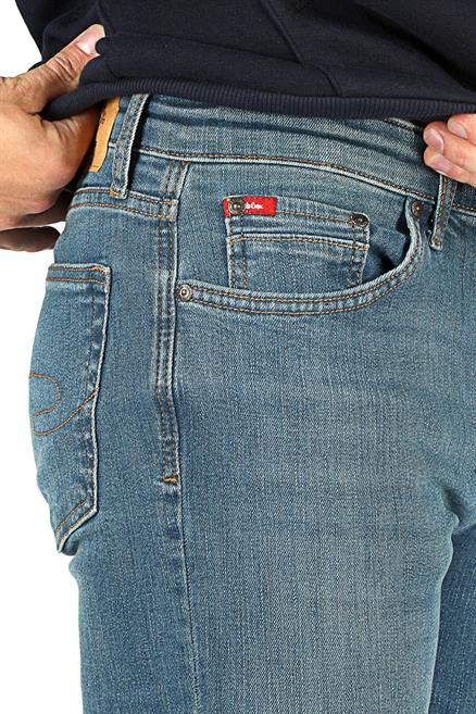 Jagger Erkek Slım Straıght Dar Kesim Normal Bel Düz Paça Jean Pantolon Mavi
