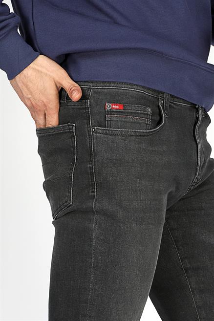 Jagger Erkek Slım Straıght Dar Kesim Normal Bel Düz Paça Jean Pantolon Gri