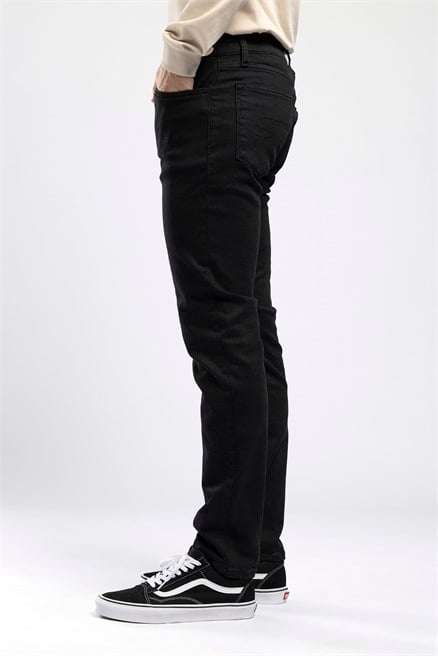 Jagger Premium Erkek Slim Straight Jean Siyah