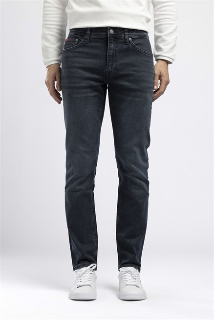 Jagger Erkek Slim Straight Normal Bel Jean Koyu Mavi