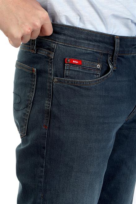Jagger Erkek Slım Straıght Dar Kesim Normal Bel Düz Paça Jean Pantolon Mavi
