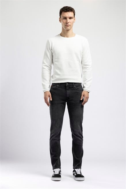Jagger Erkek Slim Straight Tam Kalıp Jean Siyah
