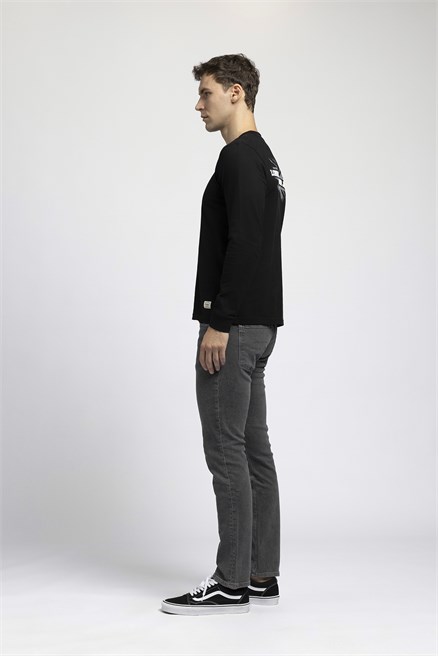 Jagger Erkek Slim Straight Normal Bel Dar Kesim Jean Gri