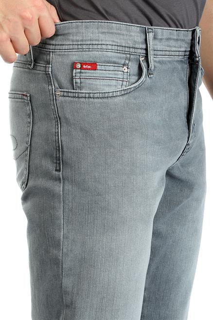Jagger Erkek Slım Straıght Dar Kesim Normal Bel Düz Paça Jean Pantolon Gri