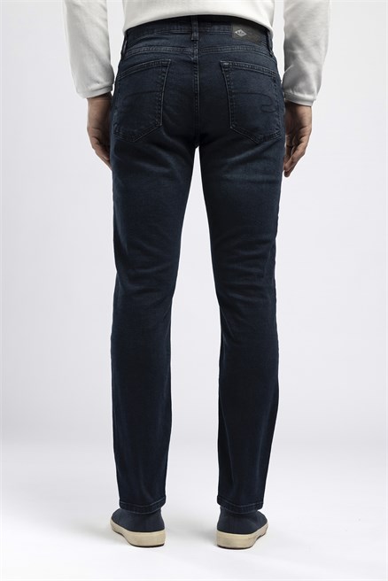 Jagger Erkek Slim Straight Normal Bel Dar Kesim Jean Lacivert