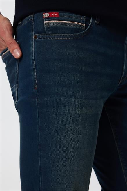 Jagger Erkek Slım Straıght Dar Kesim Normal Bel Düz Paça Jean Pantolon Mavi