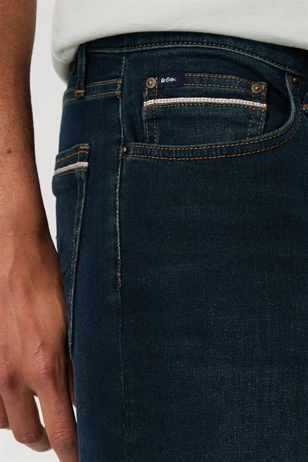 Jagger Erkek Slım Straıght Dar Kesim Normal Bel Düz Paça Jean Pantolon Yeşil