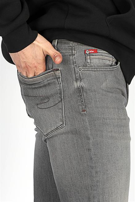 Jagger Erkek Slım Straıght Dar Kesim Normal Bel Düz Paça Jean Pantolon Gri