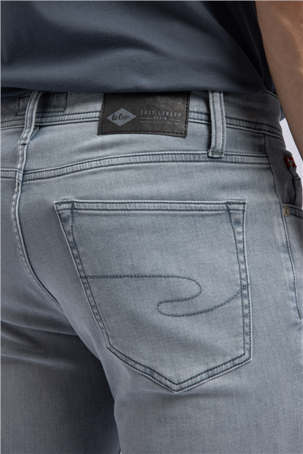 Jagger Erkek Slim Straight Fit Jean Pantolon Gri