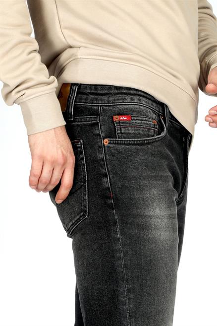 Jagger Erkek Slım Straıght Dar Kesim Normal Bel Düz Paça Jean Pantolon Antrasit