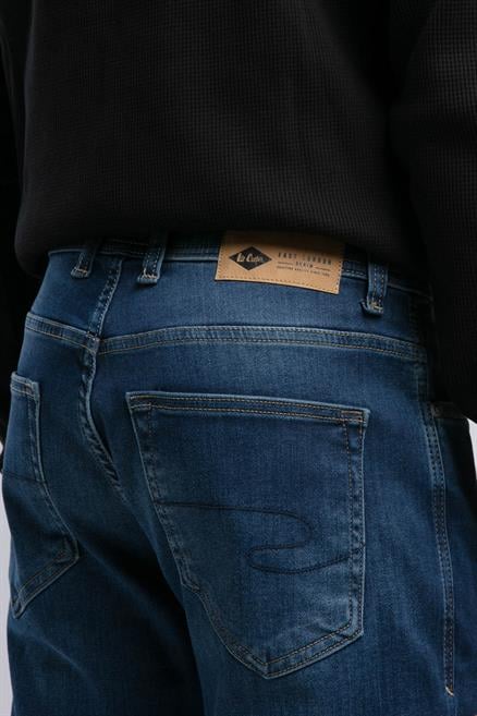 Jagger Erkek Slım Straıght Dar Kesim Normal Bel Düz Paça Jean Pantolon Mavi