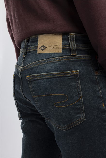 Jagger Premium Erkek Slim Straight Jean Koyu  Mavi