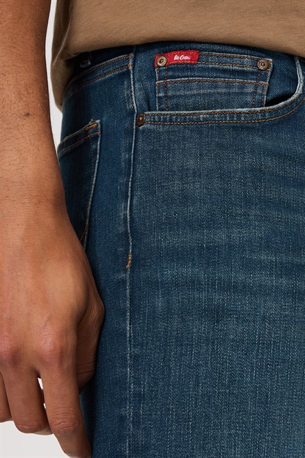 Jagger Erkek Slım Straıght Dar Kesim Normal Bel Düz Paça Jean Pantolon Mavi
