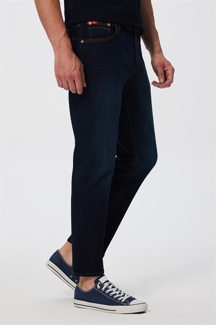 Jagger Erkek Slım Straıght Dar Kesim Normal Bel Düz Paça Jean Pantolon Mavi