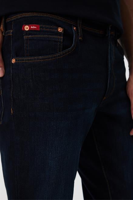 Jagger Erkek Slım Straıght Dar Kesim Normal Bel Düz Paça Jean Pantolon Mavi
