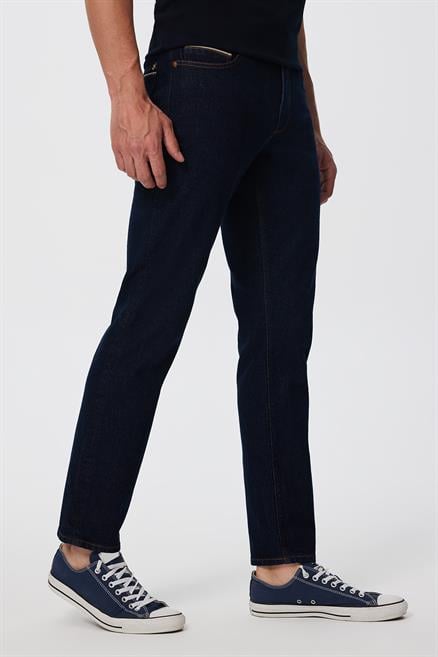Jagger Erkek Slım Straıght Dar Kesim Normal Bel Düz Paça Jean Pantolon Mavi