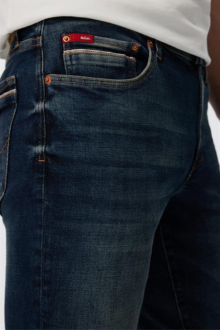 Jagger Erkek Slım Straıght Dar Kesim Normal Bel Düz Paça Jean Pantolon Mavi