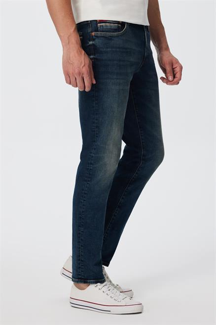 Jagger Erkek Slım Straıght Dar Kesim Normal Bel Düz Paça Jean Pantolon Mavi
