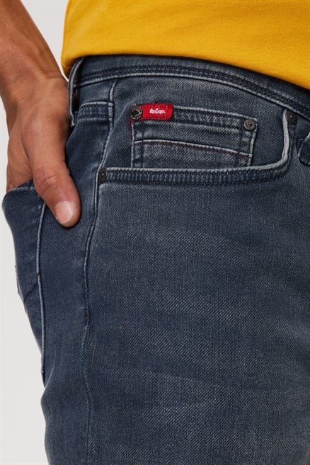 Jagger Erkek Slım Straıght Dar Kesim Normal Bel Düz Paça Jean Pantolon Gri